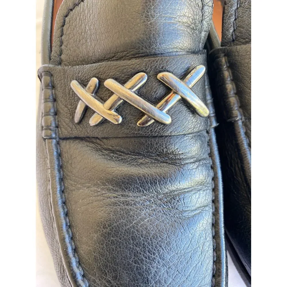 Ermenegildo Zegna Couture XXX Black Loafer Leather size US 10